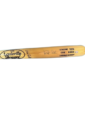 Kirk Gibson Autographed LS Game Model Bat DAMAGED