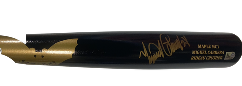 Miguel Cabrera Autographed Game Model Bat