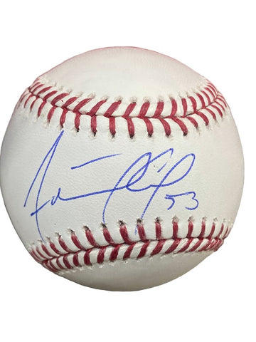 Adolis Garcia Autographed Baseball