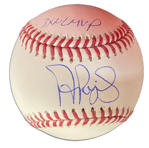 Albert Pujols Autographed "3x NL MVP" Baseball