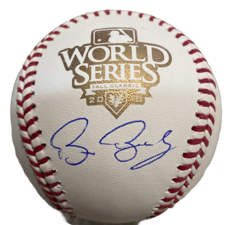 Bruce Bochy Autographed 2010 World Series Logo Baseball