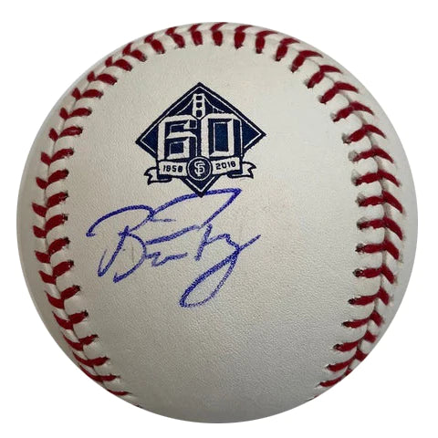 Buster Posey Autographed 60th Anniversary Baseball