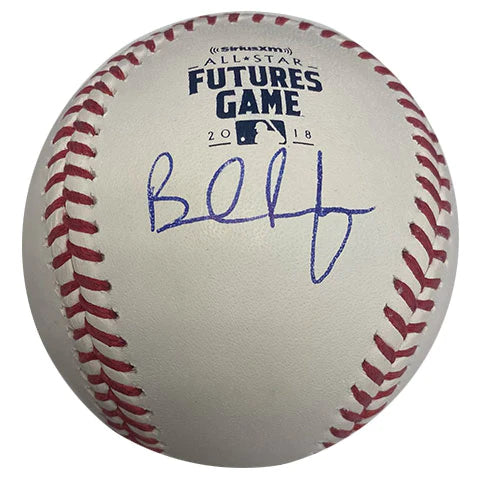 Brendan Rodgers Autographed 2018 Futures Logo Baseball