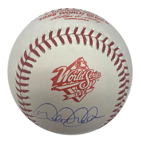 Derek Jeter Autographed 1998 World Series Logo Baseball