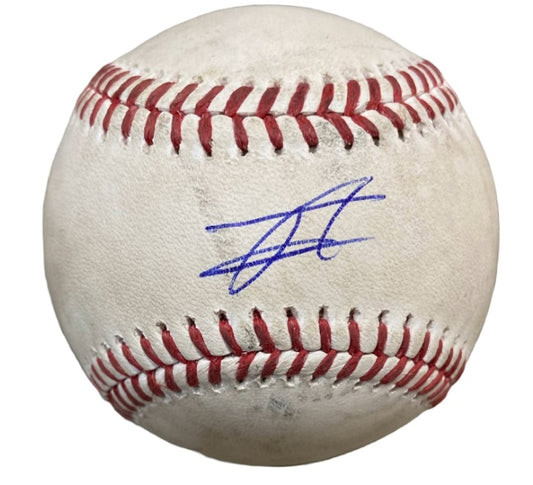 Julio Rodriguez Autographed Game Used Baseball vs. New York Yankees on June 21, 2023