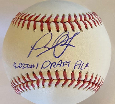 Paul Skenes Autographed "#1 Draft Pick" Baseball - Presale