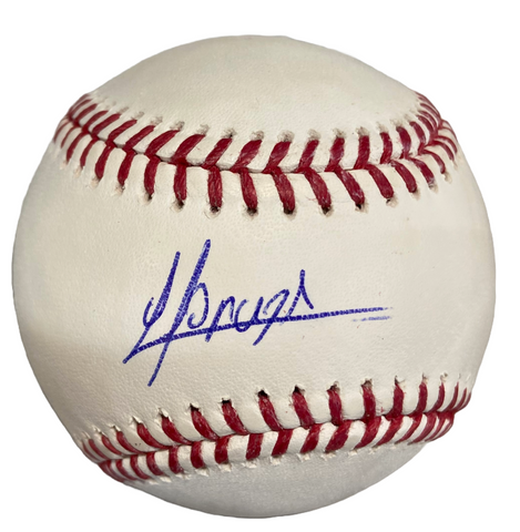 Yoan Moncada Autographed Baseball