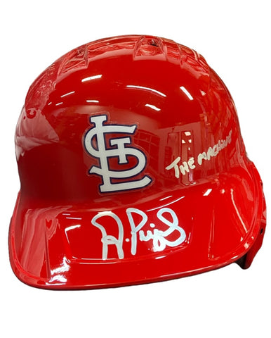 Albert Pujols Autographed "3x NL MVP" Cardinals Batting Helmet