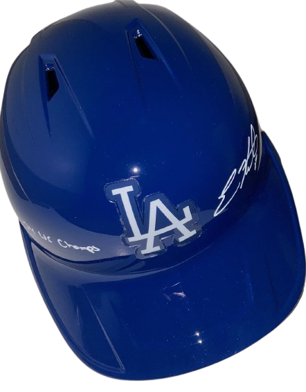 Kiké Hernandez Autographed "24 WS Champs" Blue LA Dodgers Batting Helmet