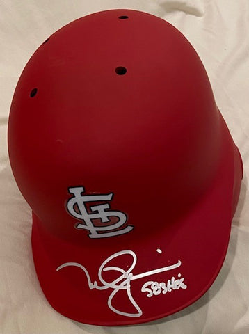 Mark McGwire Autographed "583 HR's" Cardinals Batting Helmet