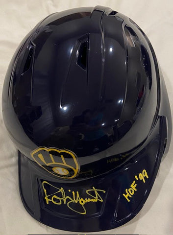 Robin Yount Autographed "HOF 99" Brewers Batting Helmet