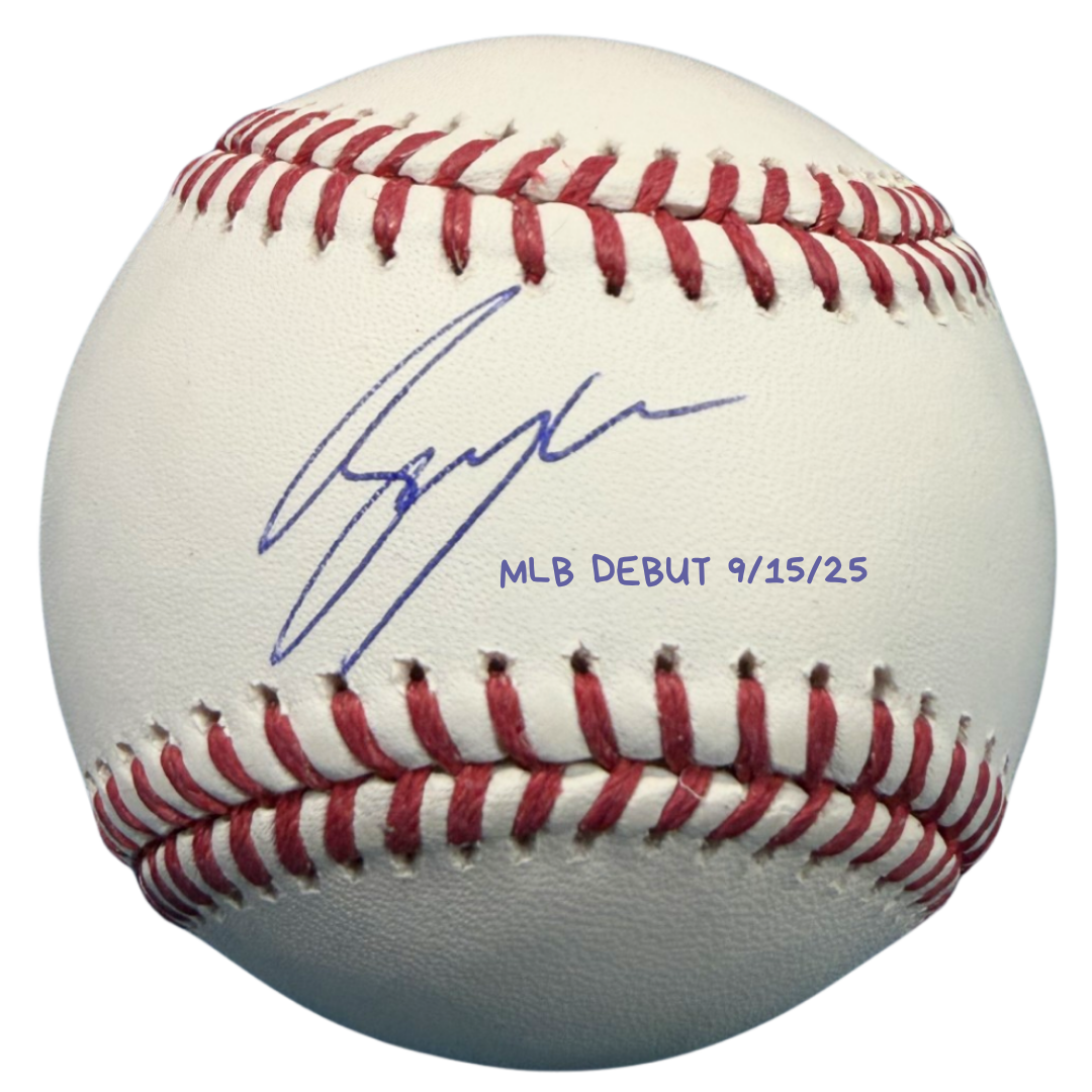 Bryce Eldridge Autographed "MLB Debut 9/15/25" Baseball