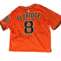 Bryce Eldridge Autographed MLB Debut 9/15/25 Giants Orange Authentic Jersey