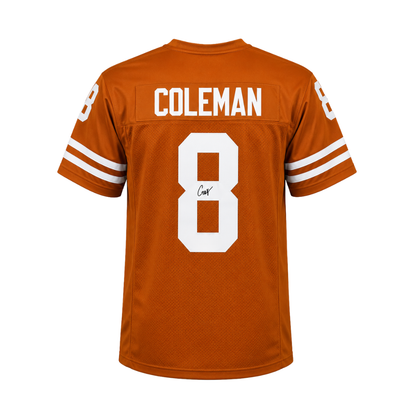 Cam Coleman Autographed Orange Custom Jersey