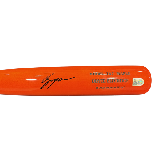 Bryce Eldridge Autographed Game Model Bat
