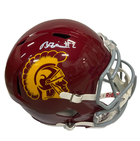 Brenden Rice Autographed Full-Size Replica USC Helmet