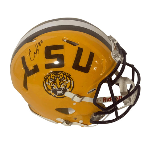Clyde Edwards-Helaire Autographed LSU Authentic Football Helmet