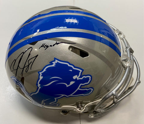 Calvin Johnson Autographed “Megatron” Lions Authentic Football Helmet