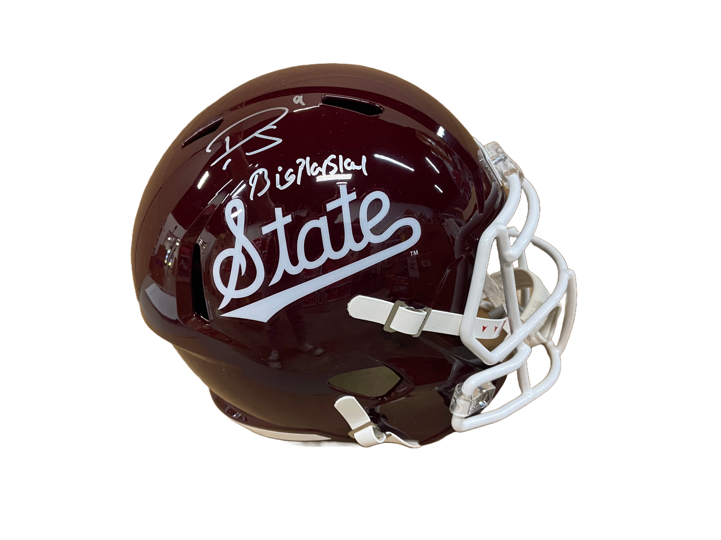 Darius Slay Autographed "Big Play Slay" Mississippi State Script Replica Full Size Helmet