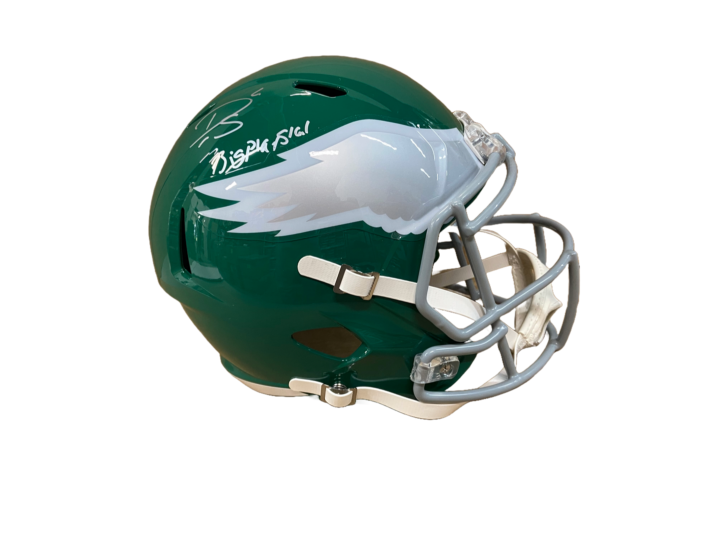 Darius Slay Autographed "Big Play Slay" Eagles Throwback Green Replica Full Size Helmet