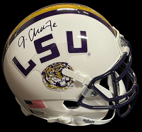 Ja'Marr Chase Autographed LSU White Mini Football Helmet