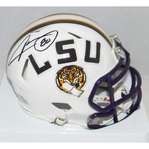Jarvis Landry Autographed LSU White Mini Helmet - Beckett Authenticated
