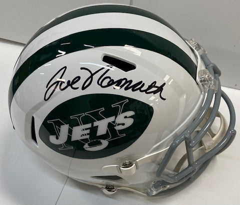 Joe Namath Autographed New York Jets White Replica Helmet