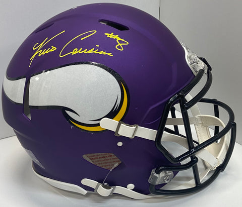 Kirk Cousins Autographed Minnesota Vikings Purple Riddell Speed Authentic Football Helmet