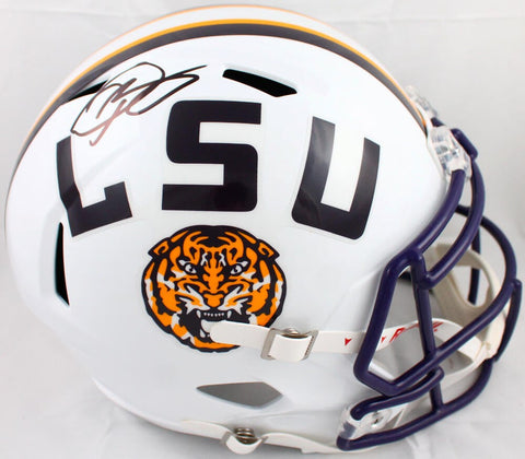 Odell Beckham Jr. Autographed LSU White Replica Full-Size Helmet