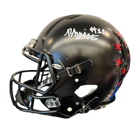 Brandon Inniss Autographed Ohio State Black Authentic Football Helmet