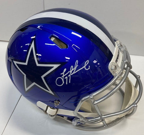 Troy Aikman Autographed Dallas Cowboys Blue Authentic Helmet