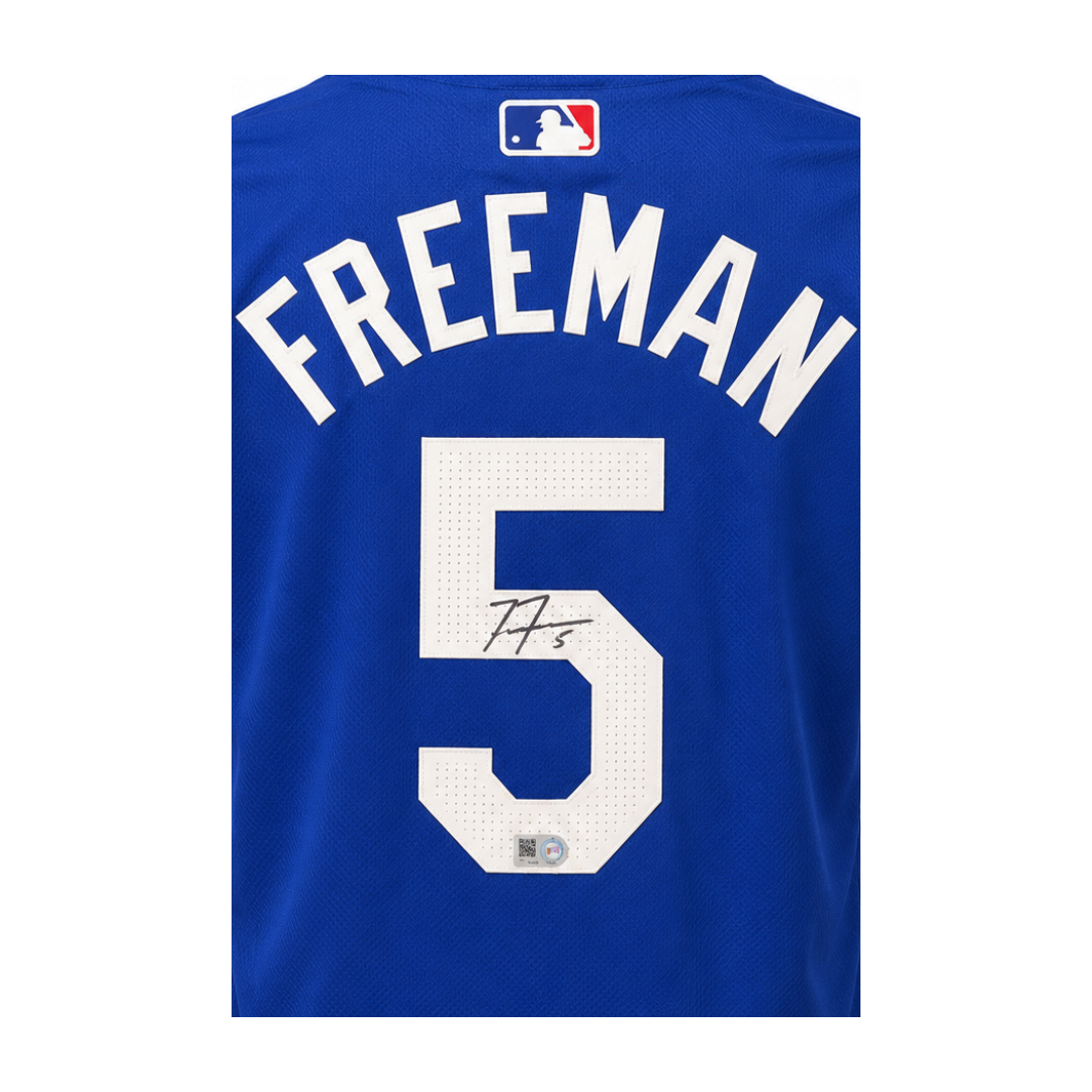 Freddie Freeman Autographed Blue LAD Authentic Jersey