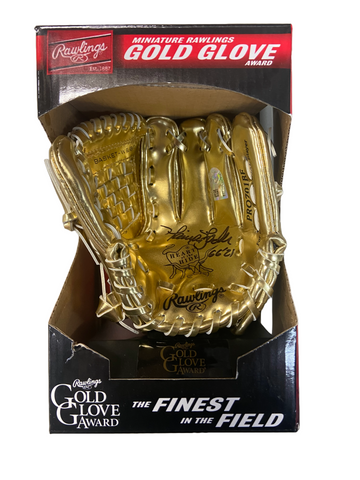 Harrison Bader Autographed "2022 G.G." Gold Mini Glove