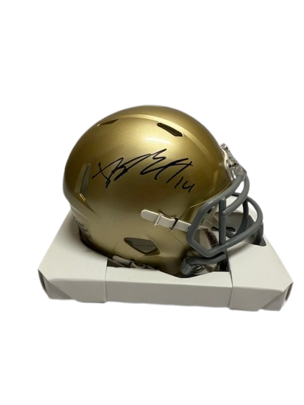 Kyle Hamilton Autographed Notre Dame Mini Helmet