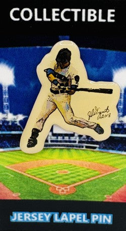 Christian Yelich artwork action lapel pin