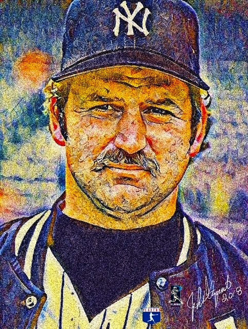 Thurman Munson 24x36 Canvas - # of 25