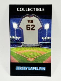 Logan Webb Acrylic Jersey Lapel Pin