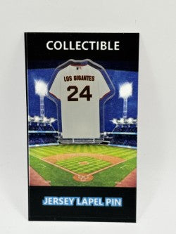 Willie Mays Acrylic Jersey Lapel Pin