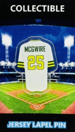Oakland Athletics Mark McGwire Jersey Lapel Pin