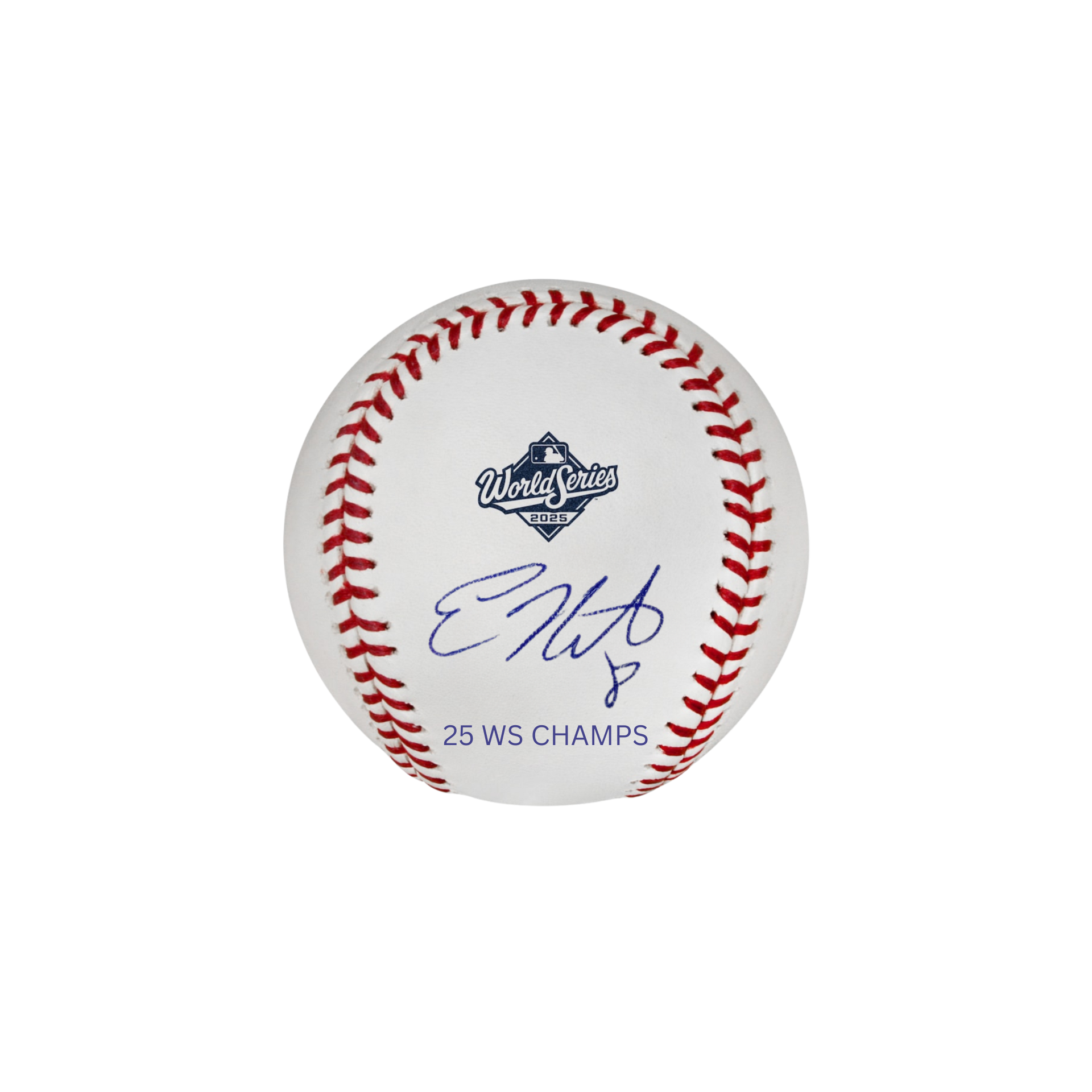 Kiké Hernandez Autographed "2025 WS CHAMPS" 2025 World Series Logo Baseball - (PRESALE)