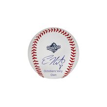 Kiké Hernandez Autographed "Octobers Very Own" 2025 World Series Logo Baseball
