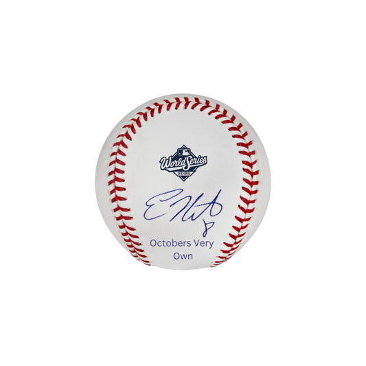 Kiké Hernandez Autographed "Octobers Very Own" 2025 World Series Logo Baseball - (PRESALE)