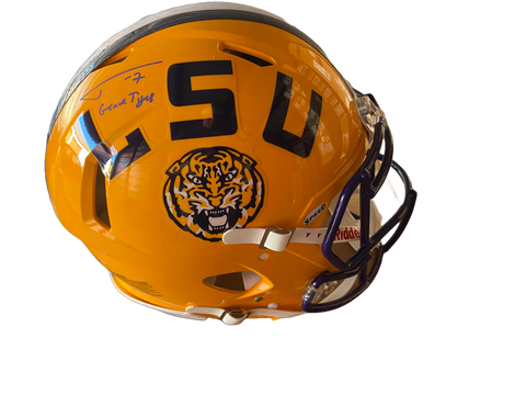 Tyrann Mathieu Autographed "Geaux Tigers" LSU Replica Full Size Football Helmet
