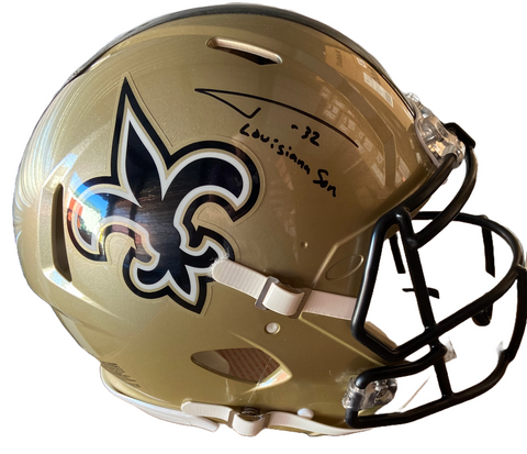 Tyrann Mathieu Autographed "Louisiana Son" Authentic Saints Full Size Football Helmet