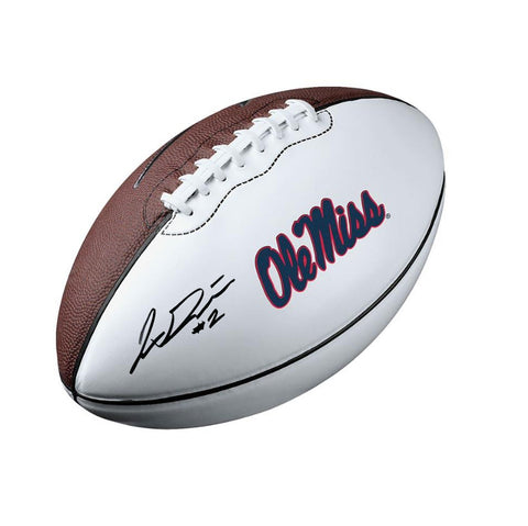 Jaxson Dart Autographed White Panel Football