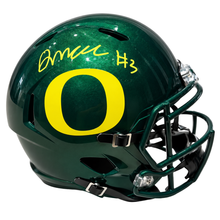 Jeremiah McClellan Autographed Oregon Ducks Green Replica Football Helmet