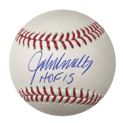John Smoltz Autographed "HOF 15" Baseball