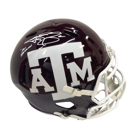 Johnny Manziel Autographed Texas A&M "12 Heisman" Maroon Replica Helmet