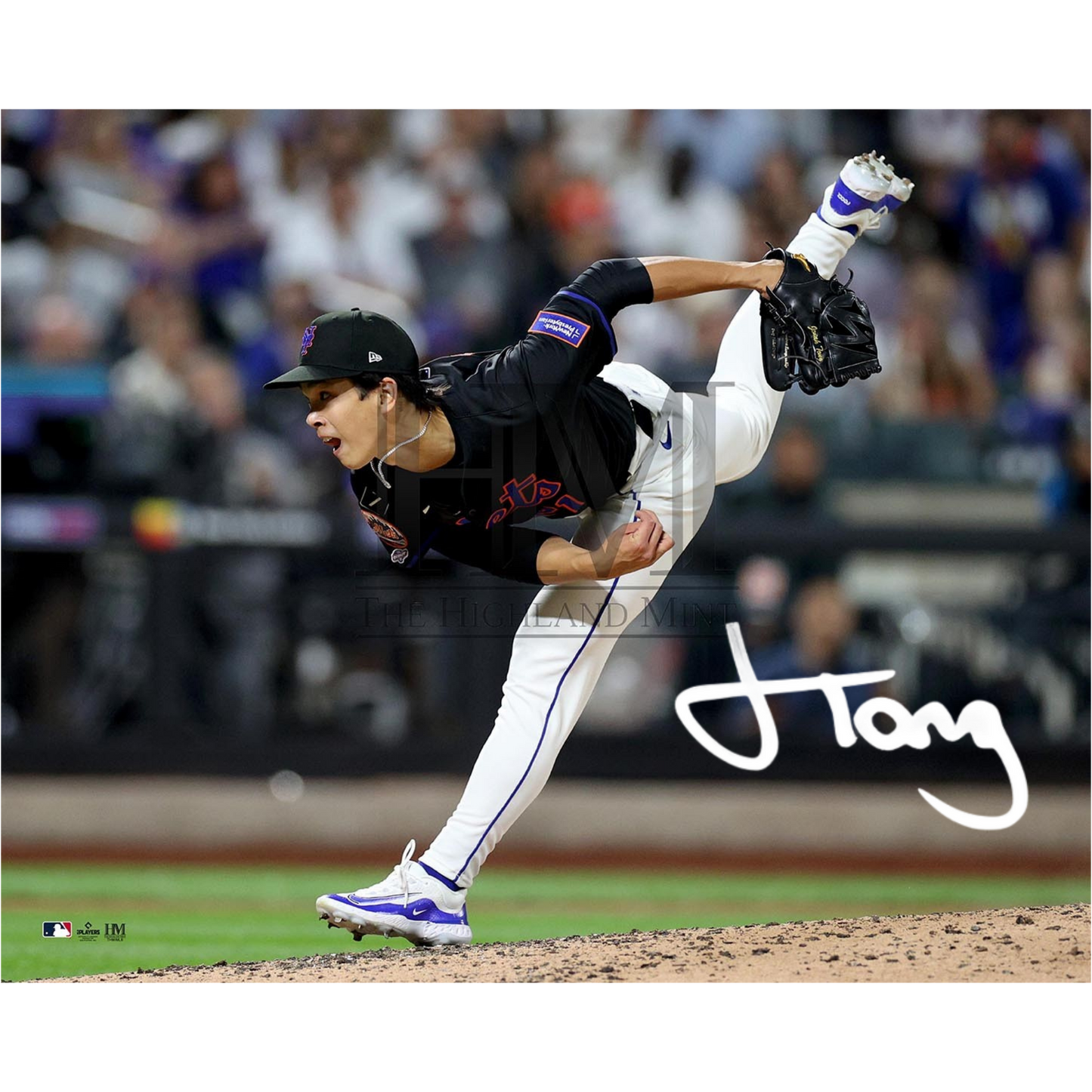 Jonah Tong Autographed 16x20 - Pitching (PRESALE)