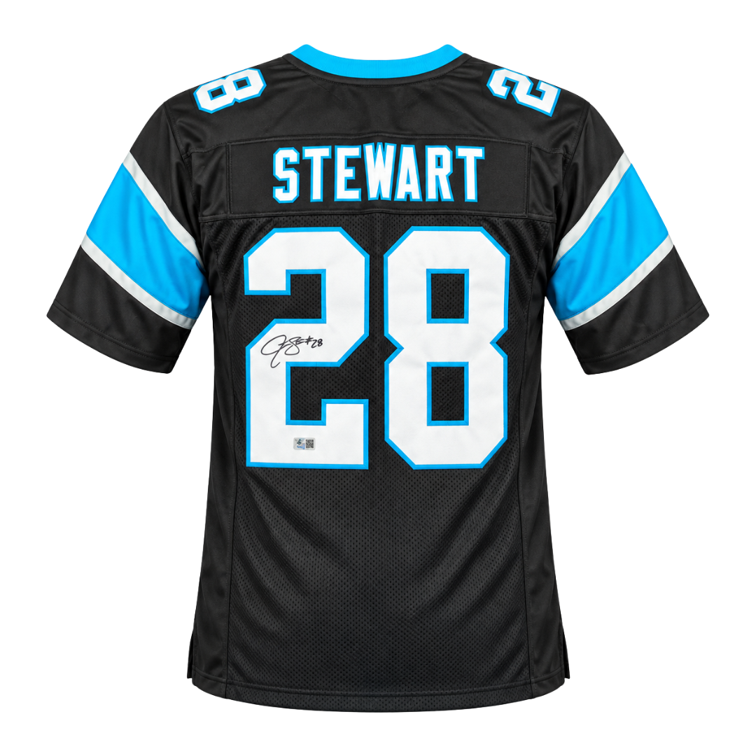 Jonathan Stewart Autographed Black Custom Jersey